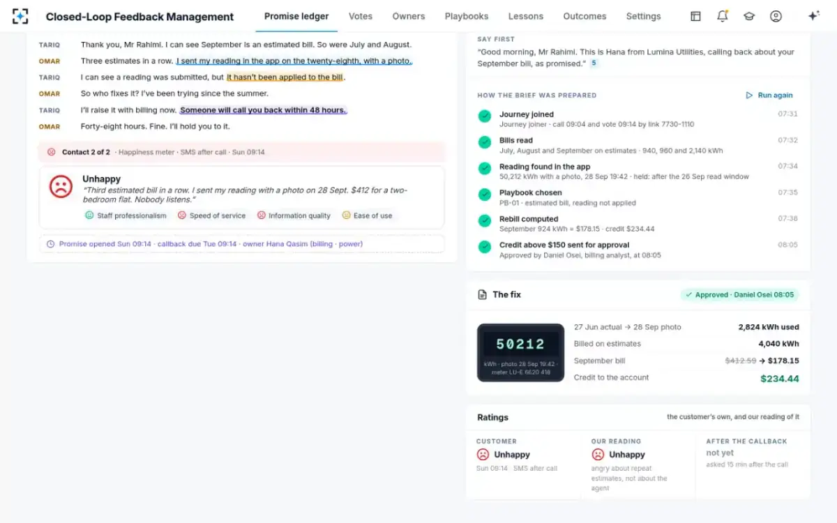 Closed-Loop Feedback Management — The fix, approved