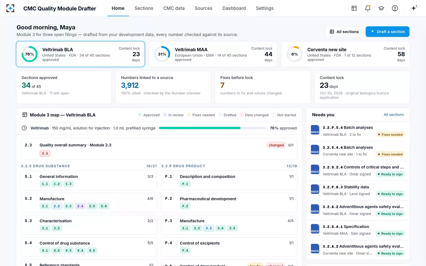 CMC Quality Module Drafter — Home