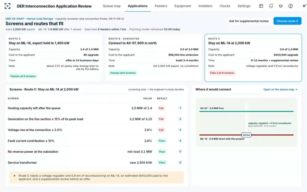 DER Interconnection Application Review — The upgrade route