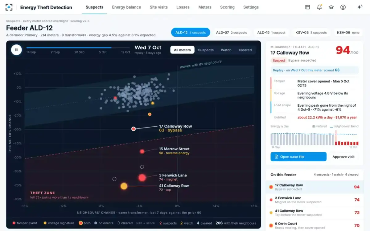 Energy Theft Detection — Replay the month