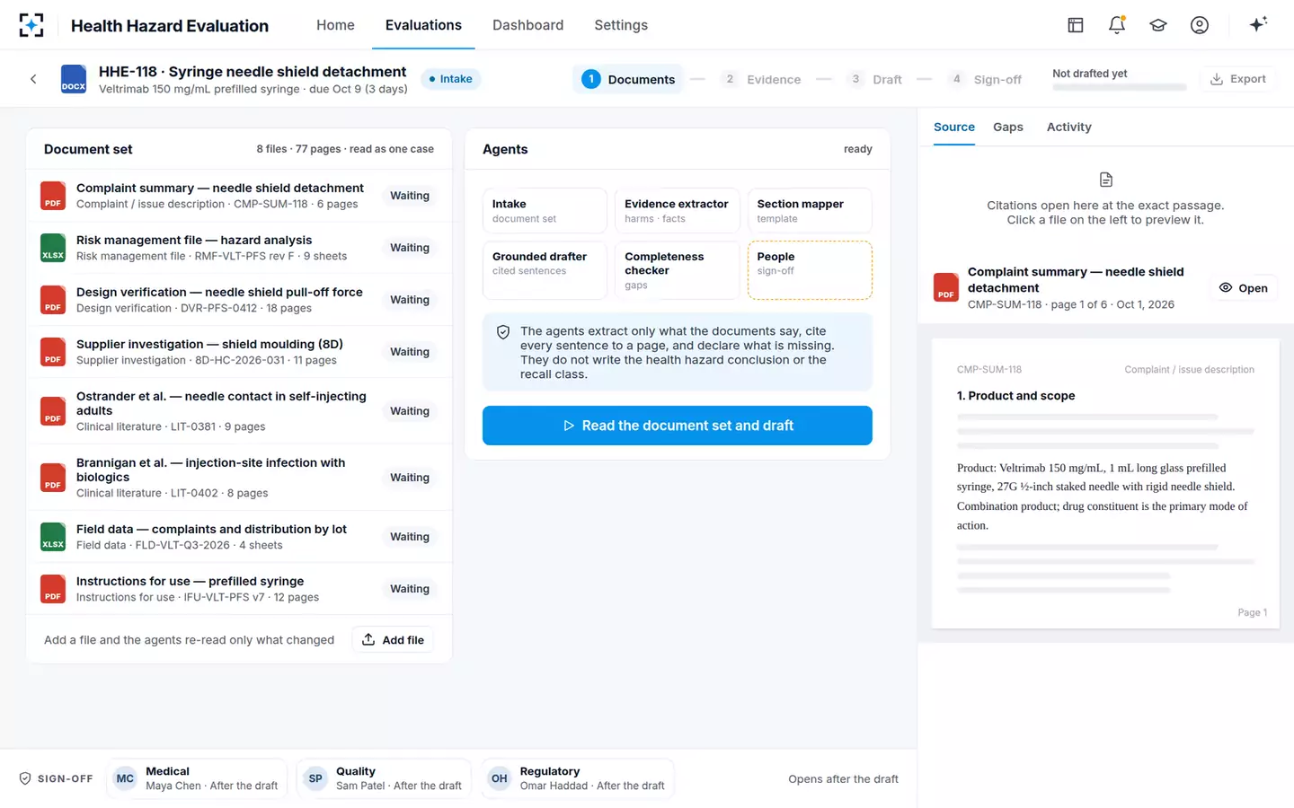 Health Hazard Evaluation — The document set