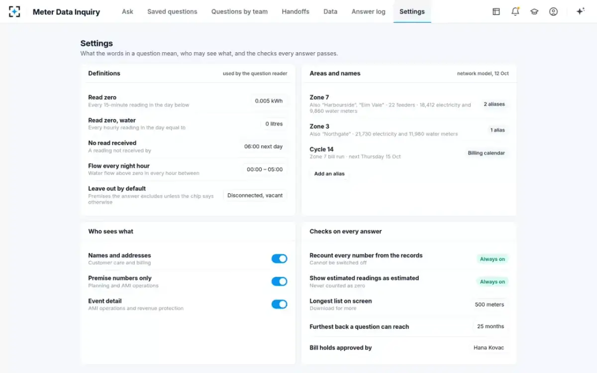 Meter Data Inquiry — Definitions and access