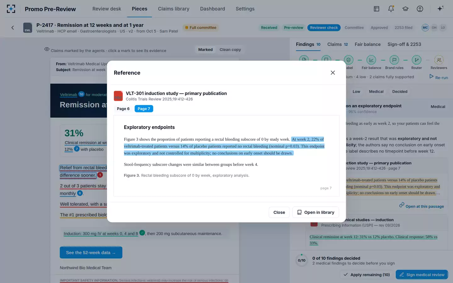 Promotional Material Pre-Review Agent — The cited page