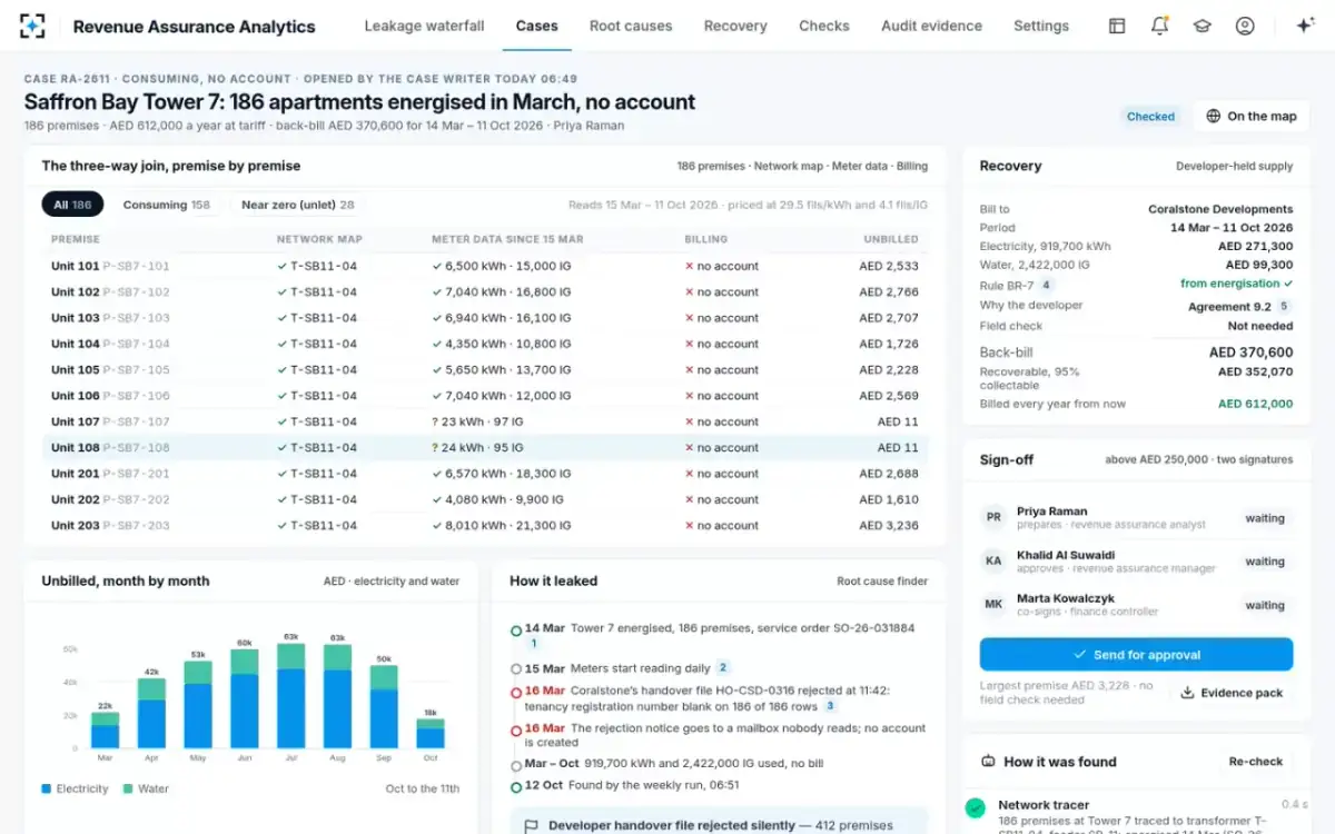 Revenue Assurance Analytics — A leakage case
