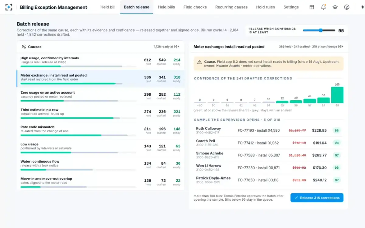 Billing Exception Management — Batch release