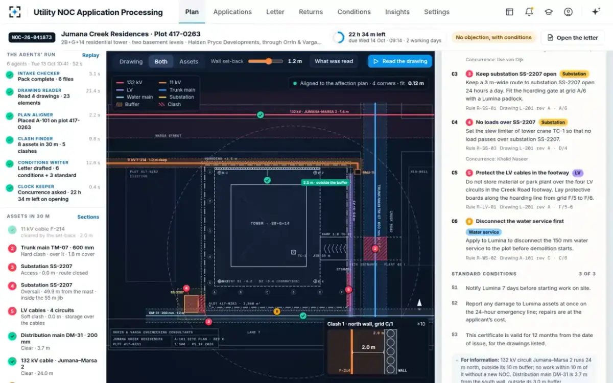 Utility NOC Application Processing — Test a set-back
